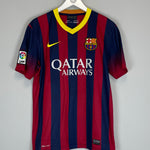 Shop 2013/14 BARCELONA NEYMAR JR #11 HOME SHIRT (M) NIKE, classic football shirts, vintage football shirts & retro soccer jerseys at Cult Kits