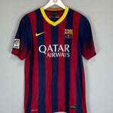 Shop 2013/14 BARCELONA NEYMAR JR #11 HOME SHIRT (M) NIKE, classic football shirts, vintage football shirts & retro soccer jerseys at Cult Kits