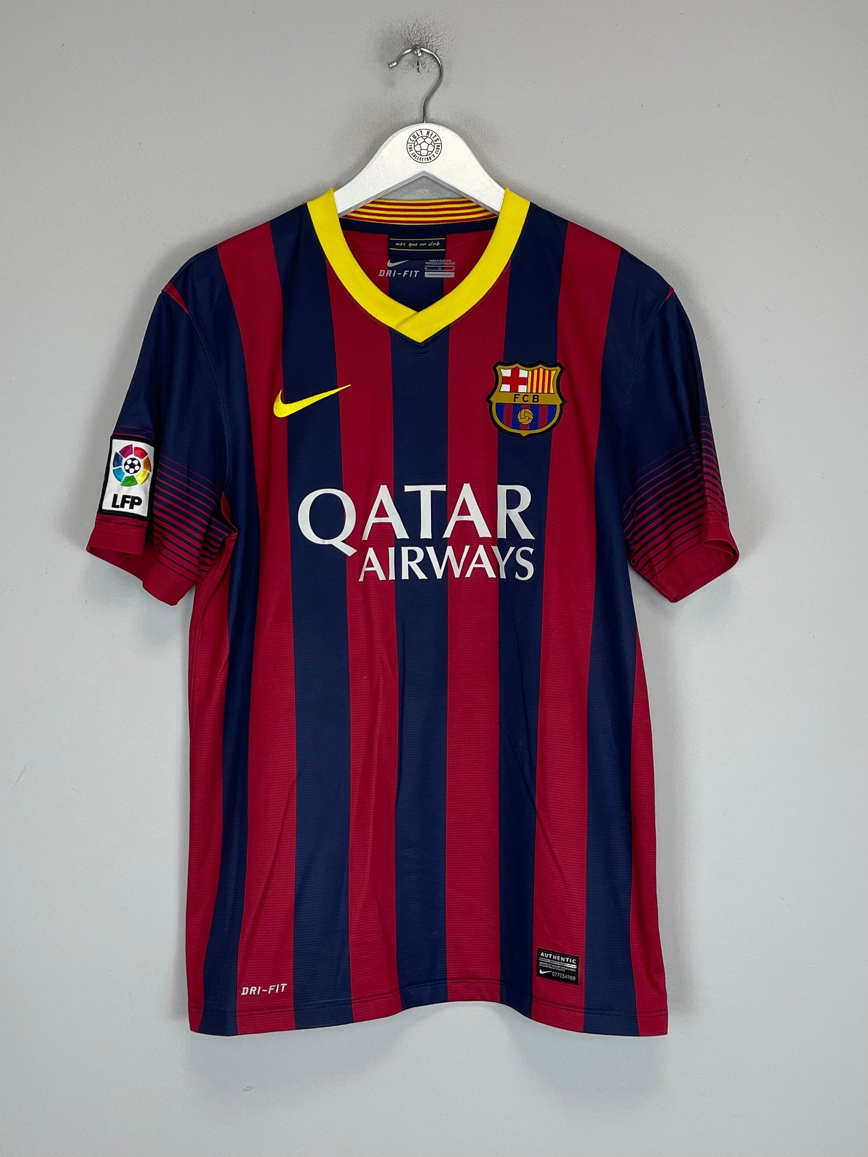 Shop 2013/14 BARCELONA NEYMAR JR #11 HOME SHIRT (M) NIKE, classic football shirts, vintage football shirts & retro soccer jerseys at Cult Kits