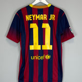 Shop 2013/14 BARCELONA NEYMAR JR #11 HOME SHIRT (M) NIKE, classic football shirts, vintage football shirts & retro soccer jerseys at Cult Kits