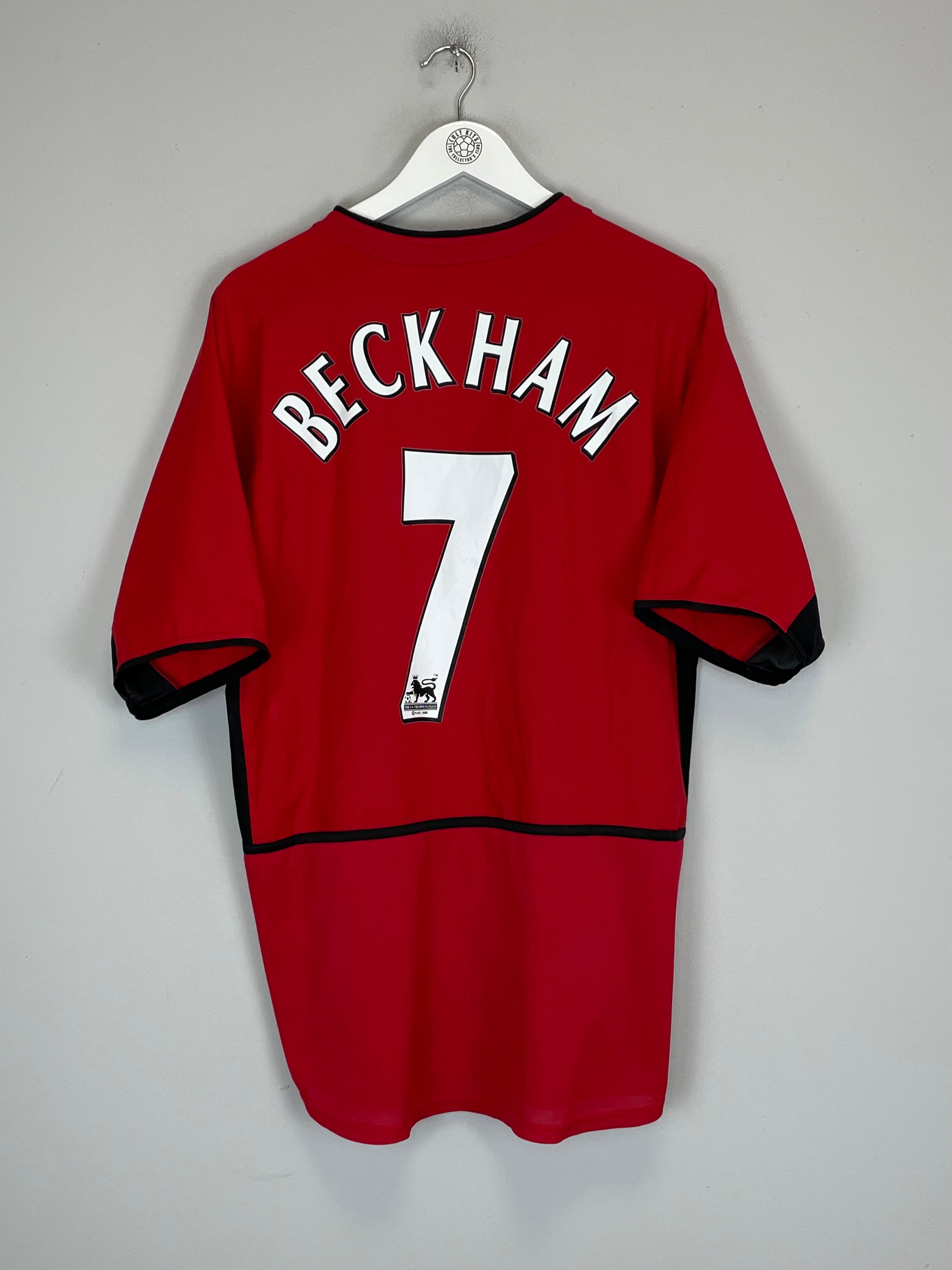 Shop 2002/04 MANCHESTER UNITED BECKHAM #7 HOME SHIRT (L) NIKE, classic football shirts, vintage football shirts & retro soccer jerseys at Cult Kits