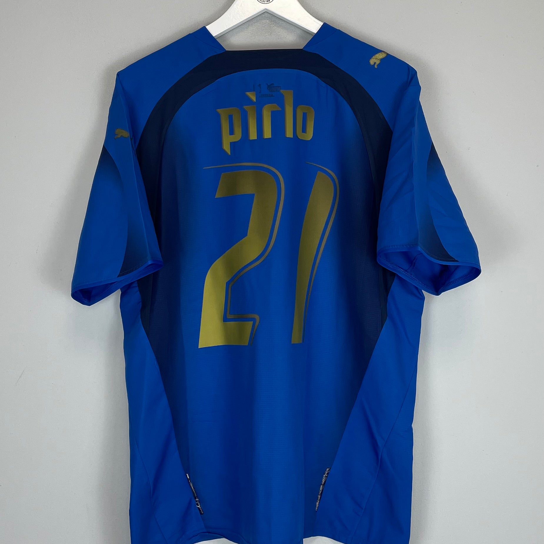Shop 2006/07 ITALY PIRLO #21 HOME SHIRT (L) PUMA, classic football shirts, vintage football shirts & retro soccer jerseys at Cult Kits