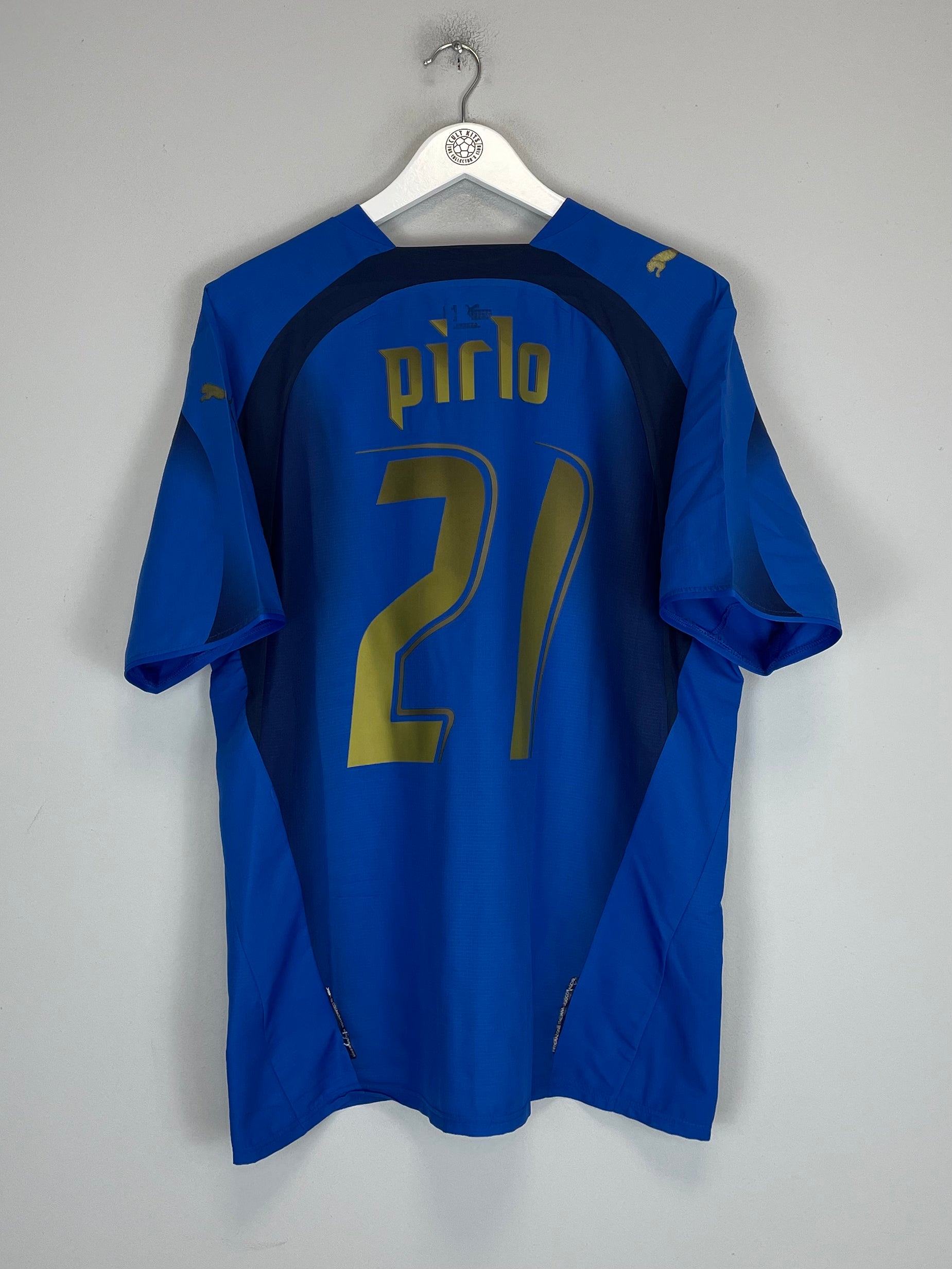 Shop 2006/07 ITALY PIRLO #21 HOME SHIRT (L) PUMA, classic football shirts, vintage football shirts & retro soccer jerseys at Cult Kits