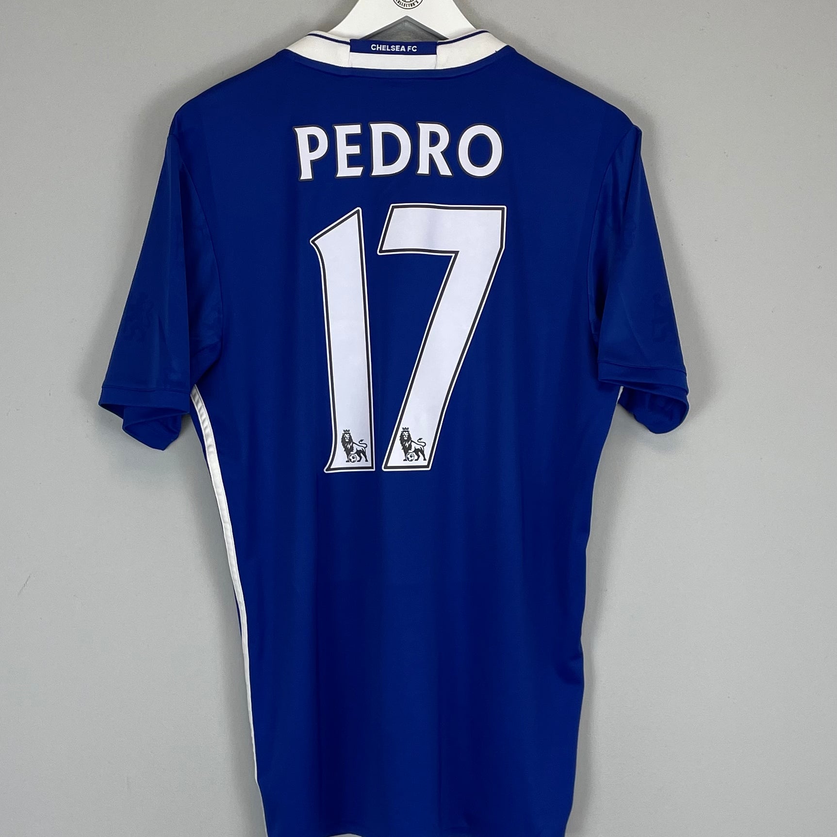 Shop 2016/17 CHELSEA PEDRO #17 HOME SHIRT (L) ADIDAS, classic football shirts, vintage football shirts & retro soccer jerseys at Cult Kits