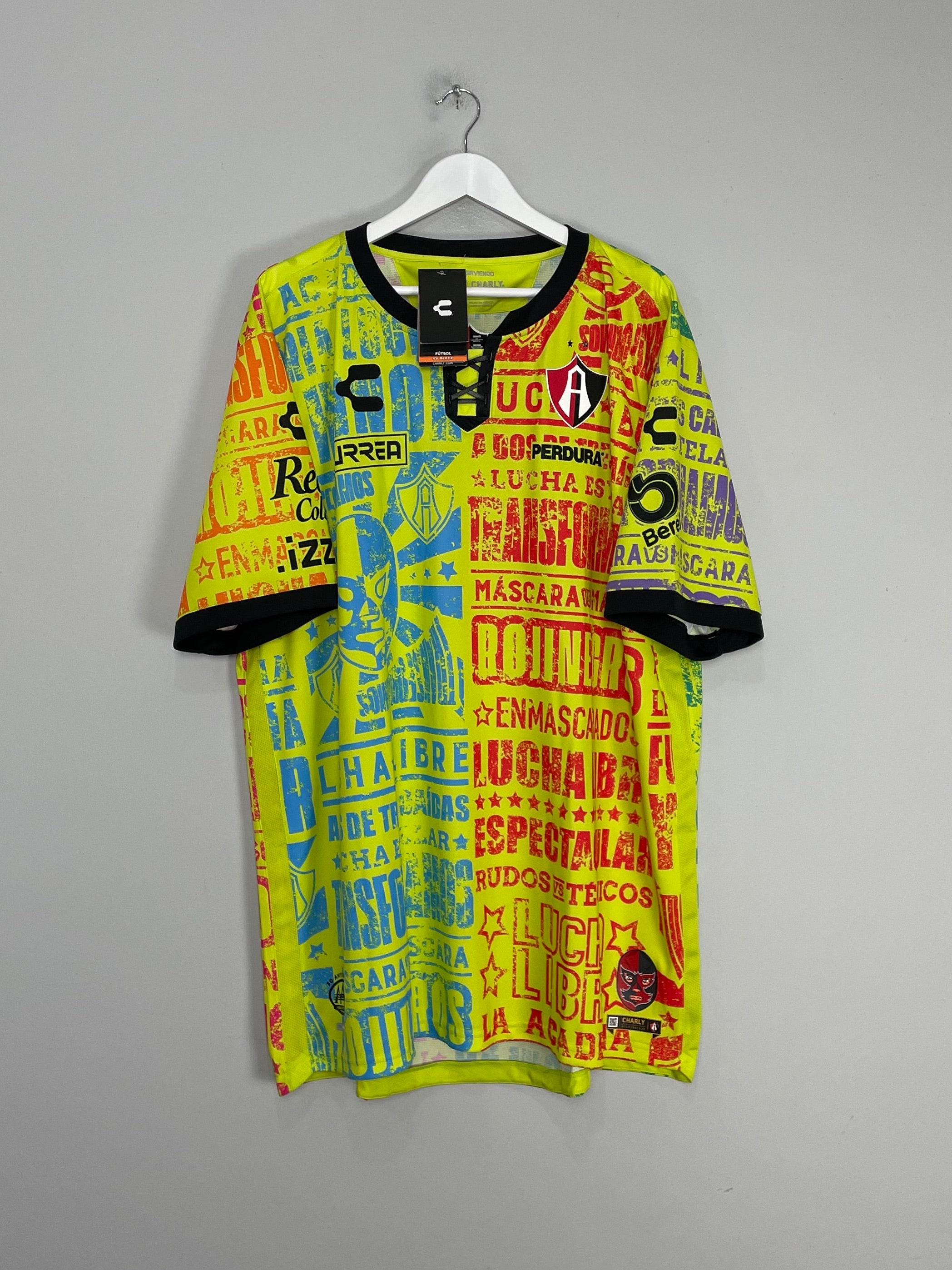 Shop 2021/22 ATLAS *BNWT* LUCHA LIBRE THIRD SHIRT (XXXL) CHARLY, classic football shirts, vintage football shirts & retro soccer jerseys at Cult Kits