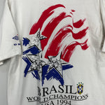 Shop 1994 USA WORLD CUP BRAZIL CHAMPIONS T-SHIRT (L) UMBRO, classic football shirts, vintage football shirts & retro soccer jerseys at Cult Kits