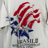 Shop 1994 USA WORLD CUP BRAZIL CHAMPIONS T-SHIRT (L) UMBRO, classic football shirts, vintage football shirts & retro soccer jerseys at Cult Kits