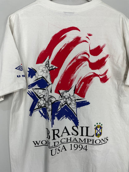 1994 USA WORLD CUP BRAZIL CHAMPIONS T-SHIRT (L) UMBRO
