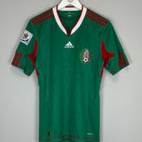 2010 MEXICO C.BLANCO #10 *SQUAD SIGNED* HOME SHIRT (S) ADIDAS