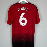 2018/19 MANCHESTER UNITED POGBA #6 HOME SHIRT (XL) ADIDAS