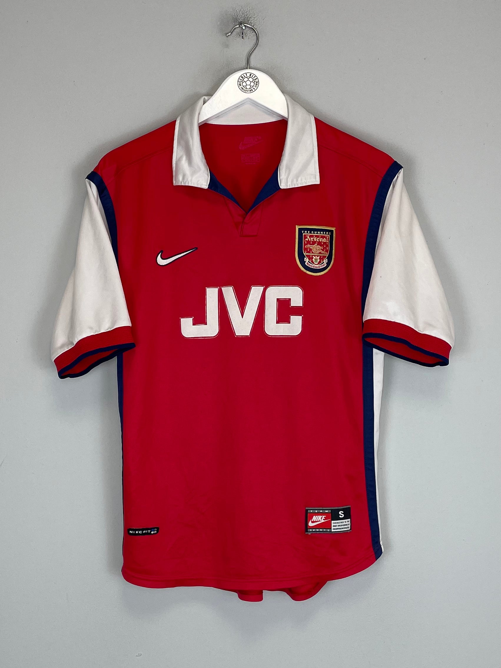 Shop 1998/99 ARSENAL HOME SHIRT (S) NIKE, classic football shirts, vintage football shirts & retro soccer jerseys at Cult Kits