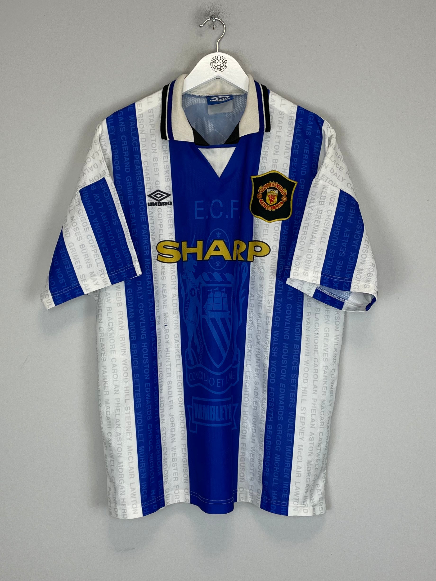 Shop 1994/96 MANCHESTER UNITED THIRD SHIRT (XL) UMBRO, classic football shirts, vintage football shirts & retro soccer jerseys at Cult Kits