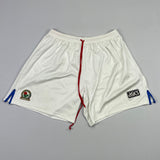 Shop 1994/95 BLACKBURN HOME SHORTS (XL) ASICS, classic football shirts, vintage football shirts & retro soccer jerseys at Cult Kits