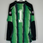 Shop 1990 MANCHESTER UNITED #1 *BNWT* GK SHIRT (XL) ADIDAS ORIGINALS, classic football shirts, vintage football shirts & retro soccer jerseys at Cult Kits