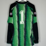 Shop 1990 MANCHESTER UNITED #1 *BNWT* GK SHIRT (XL) ADIDAS ORIGINALS, classic football shirts, vintage football shirts & retro soccer jerseys at Cult Kits