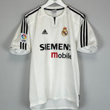 2003/04 REAL MADRID ZIDANE #5 HOME SHIRT (S) ADIDAS