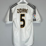 2003/04 REAL MADRID ZIDANE #5 HOME SHIRT (S) ADIDAS
