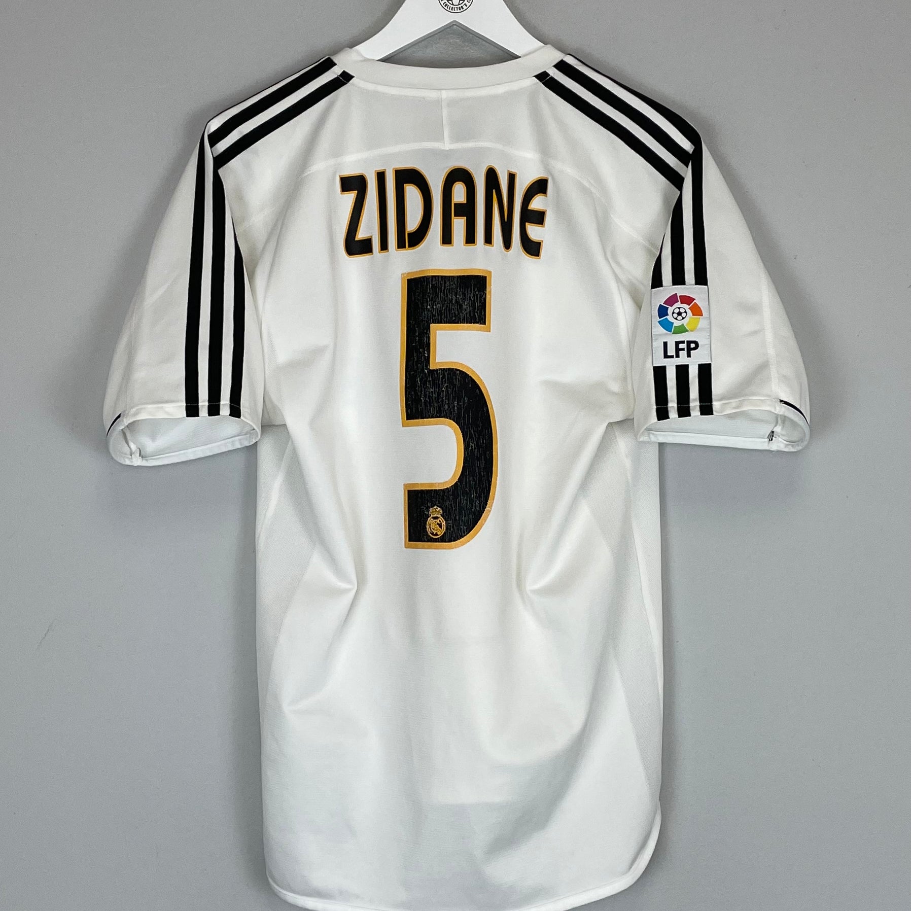 Shop 2003/04 REAL MADRID ZIDANE #5 HOME SHIRT (S) ADIDAS, classic football shirts, vintage football shirts & retro soccer jerseys at Cult Kits