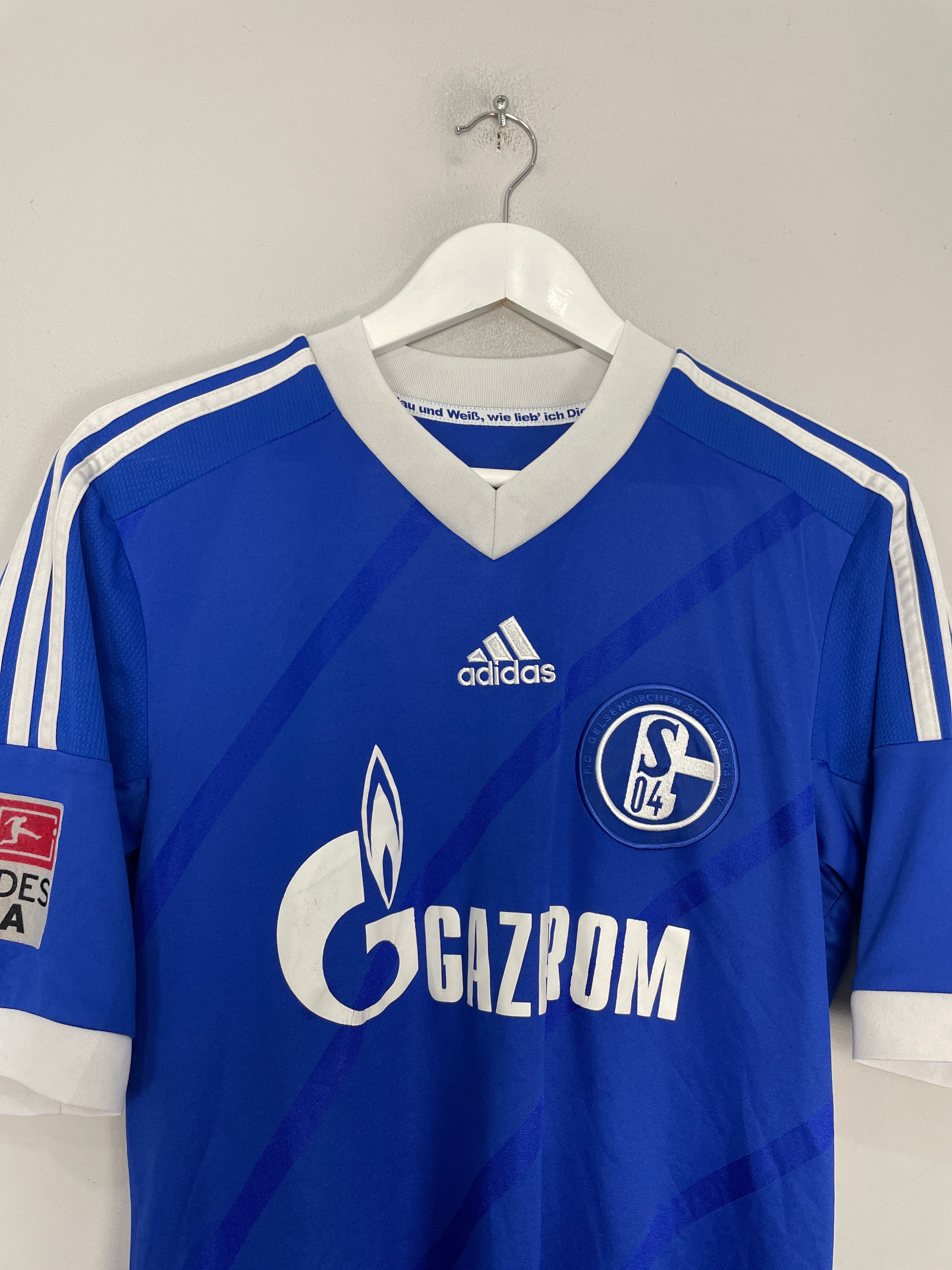 Shop 2012/14 SCHALKE HUNTELAAR #25 HOME SHIRT (S) ADIDAS, classic football shirts, vintage football shirts & retro soccer jerseys at Cult Kits