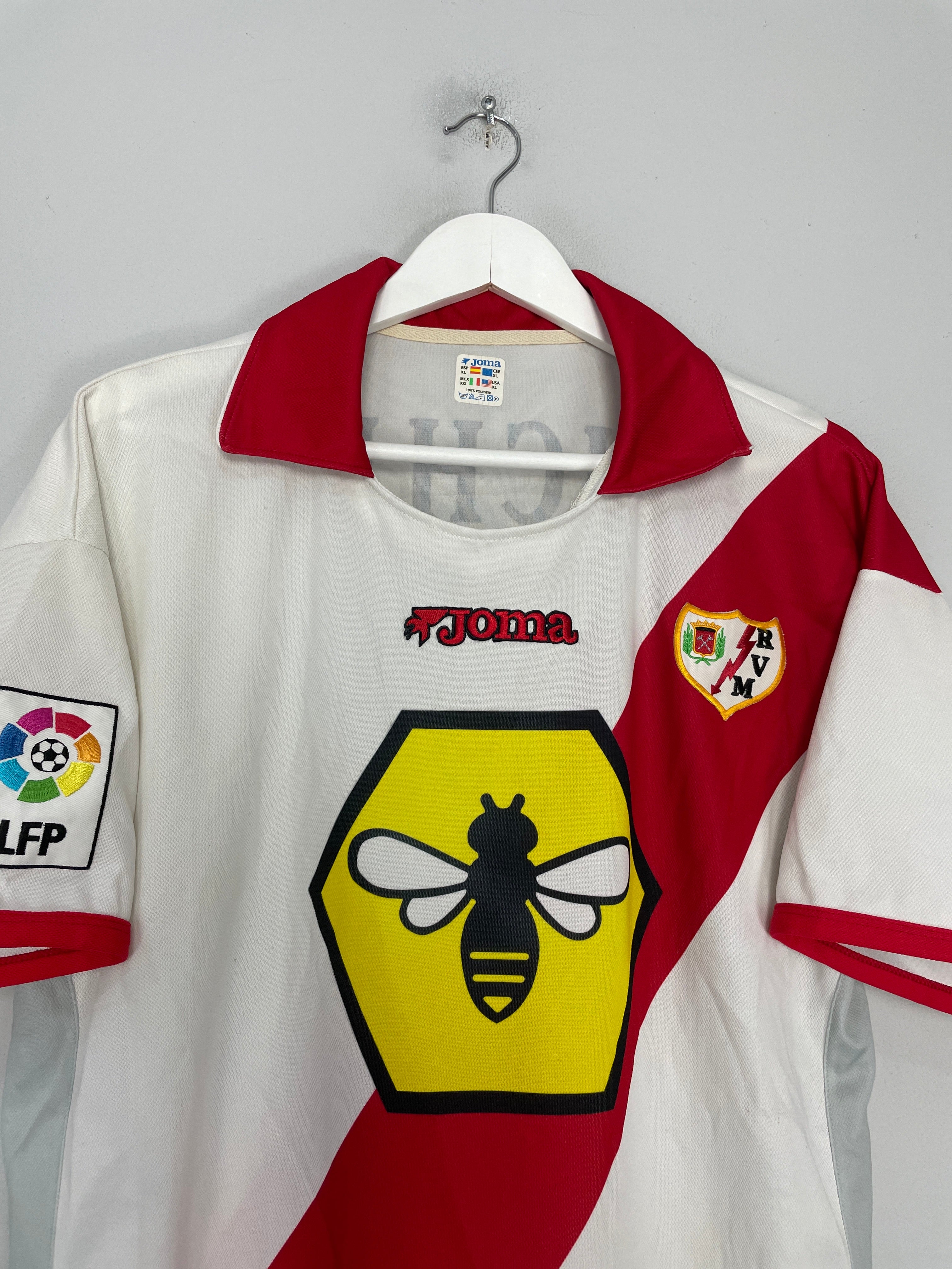 Shop 2004/05 RAYO VALLECANO MICHEL #8 HOME SHIRT (XL) JOMA, classic football shirts, vintage football shirts & retro soccer jerseys at Cult Kits