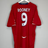 Shop 2008/10 ENGLAND ROONEY #9 AWAY SHIRT (XXL) UMBRO, classic football shirts, vintage football shirts & retro soccer jerseys at Cult Kits
