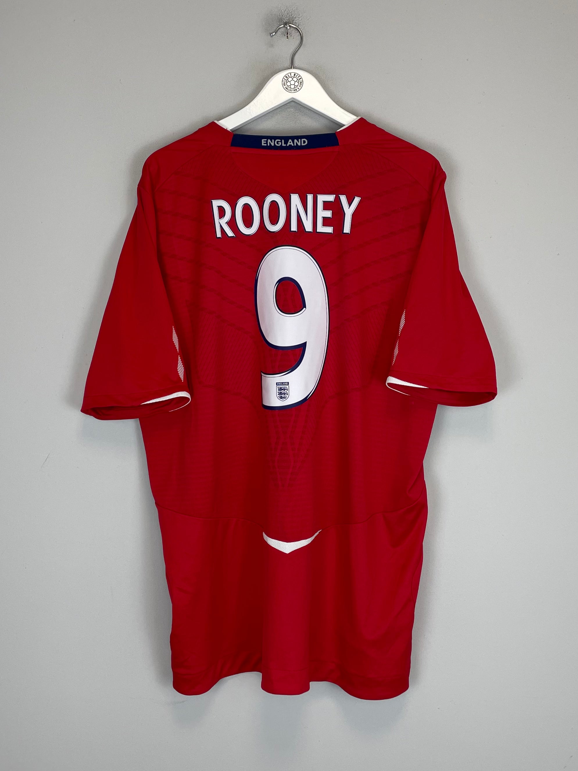 Shop 2008/10 ENGLAND ROONEY #9 AWAY SHIRT (XXL) UMBRO, classic football shirts, vintage football shirts & retro soccer jerseys at Cult Kits