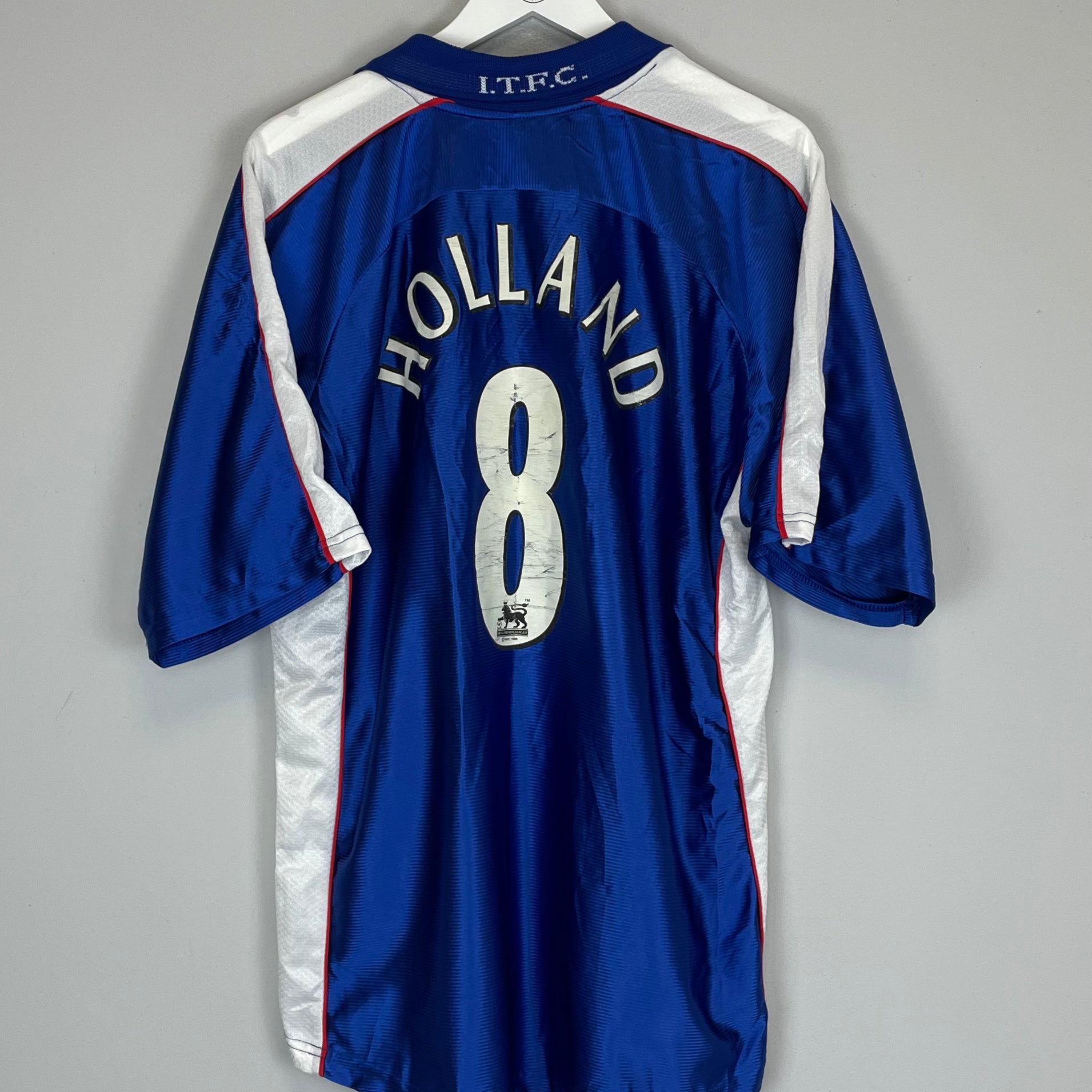 Shop 1999/01 IPSWICH TOWN HOLLAND #8 HOME SHIRT (XL) PUNCH, classic football shirts, vintage football shirts & retro soccer jerseys at Cult Kits
