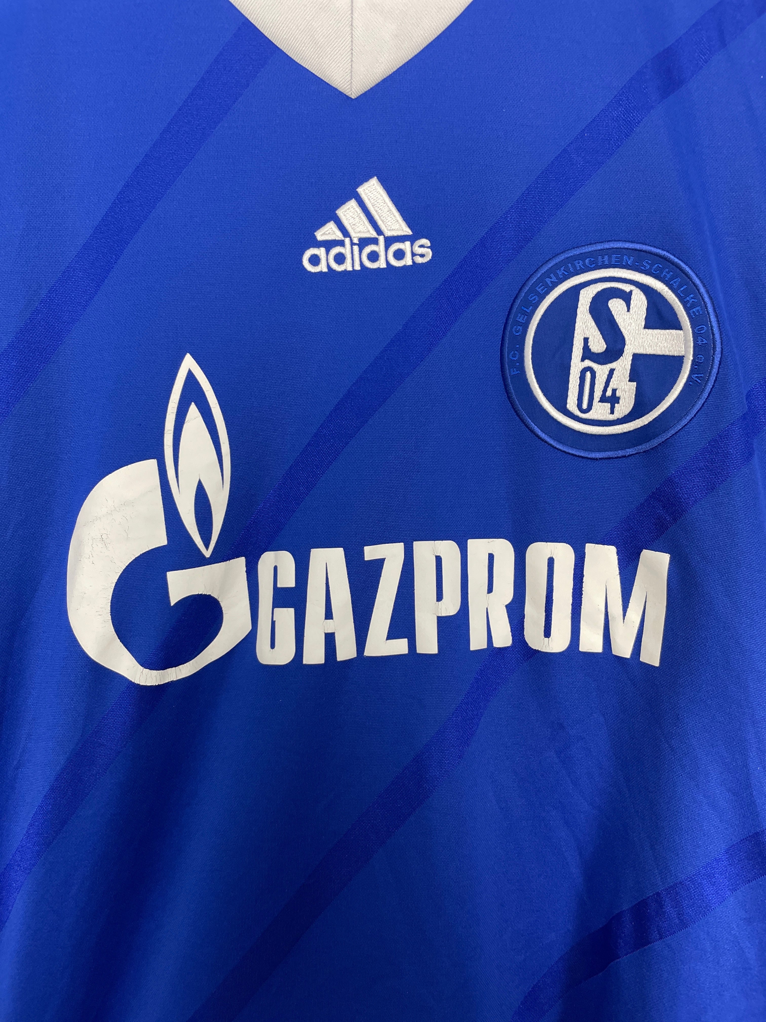 Shop 2012/14 SCHALKE HUNTELAAR #25 HOME SHIRT (S) ADIDAS, classic football shirts, vintage football shirts & retro soccer jerseys at Cult Kits