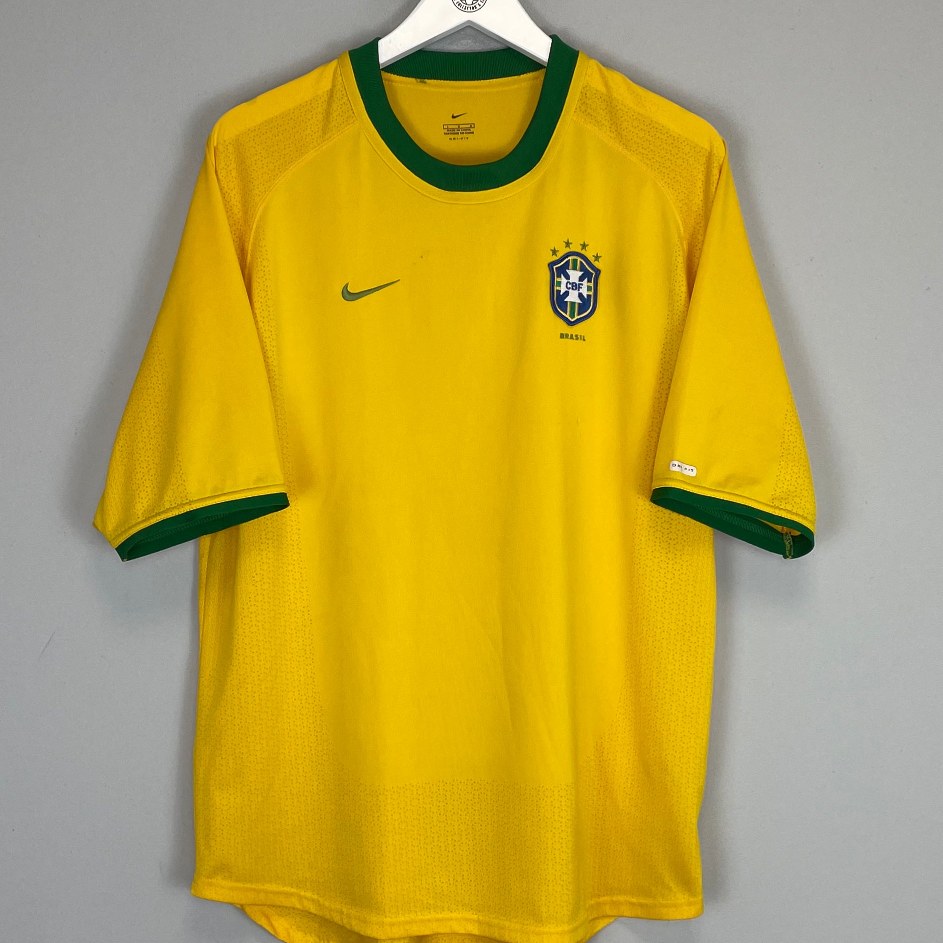 Shop 2000/02 BRAZIL HOME SHIRT (L) NIKE, classic football shirts, vintage football shirts & retro soccer jerseys at Cult Kits