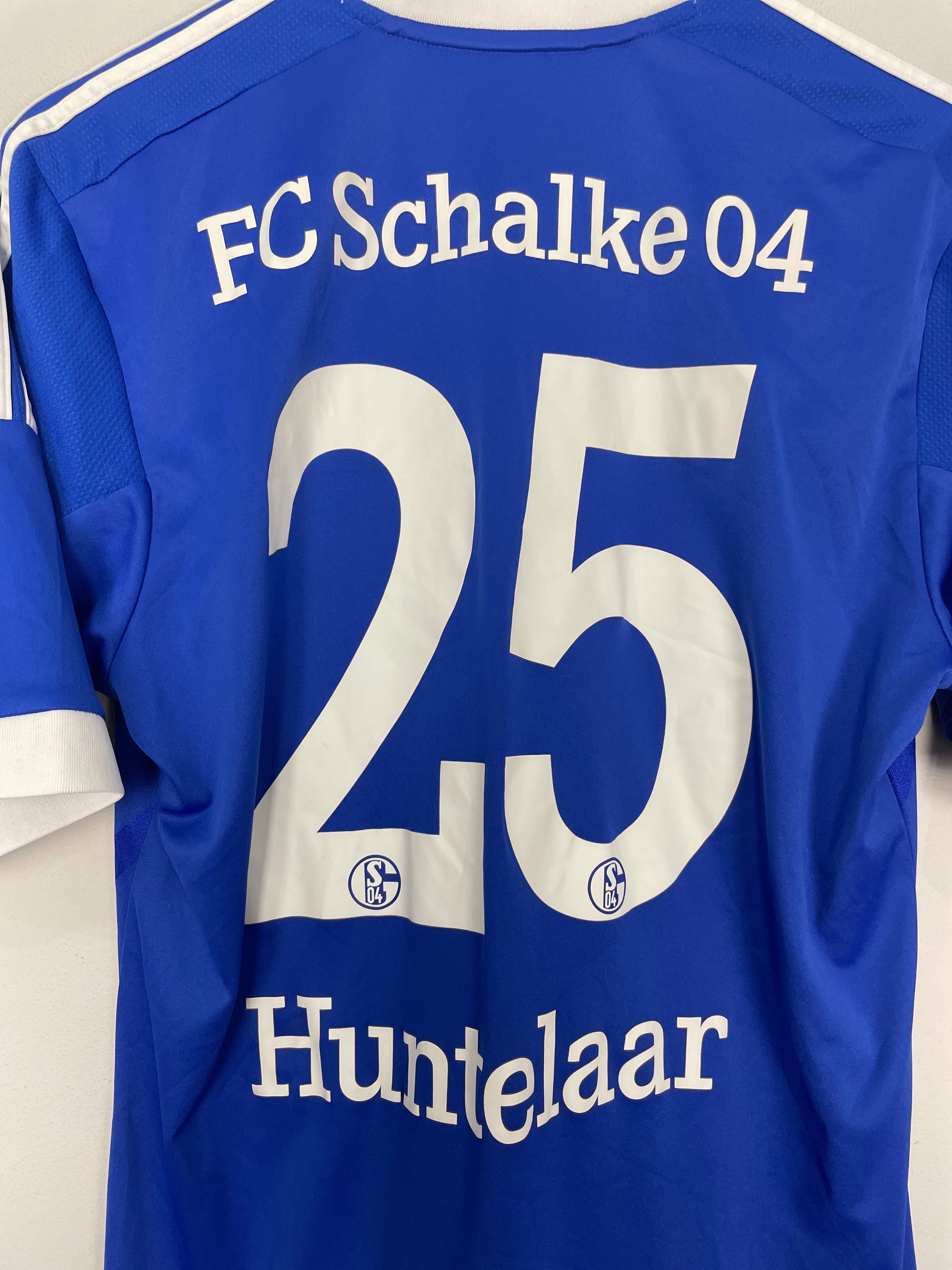 Shop 2012/14 SCHALKE HUNTELAAR #25 HOME SHIRT (S) ADIDAS, classic football shirts, vintage football shirts & retro soccer jerseys at Cult Kits