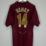 Shop 2005/06 ARSENAL HENRY #14 HOME SHIRT (L) NIKE, classic football shirts, vintage football shirts & retro soccer jerseys at Cult Kits