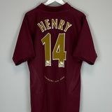 Shop 2005/06 ARSENAL HENRY #14 HOME SHIRT (L) NIKE, classic football shirts, vintage football shirts & retro soccer jerseys at Cult Kits