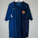 2004/05 BARCELONA RONALDINHO #10 AWAY SHIRT (XL) NIKE