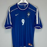 1998/00 BRAZIL RONALDO #9 AWAY SHIRT (M) NIKE