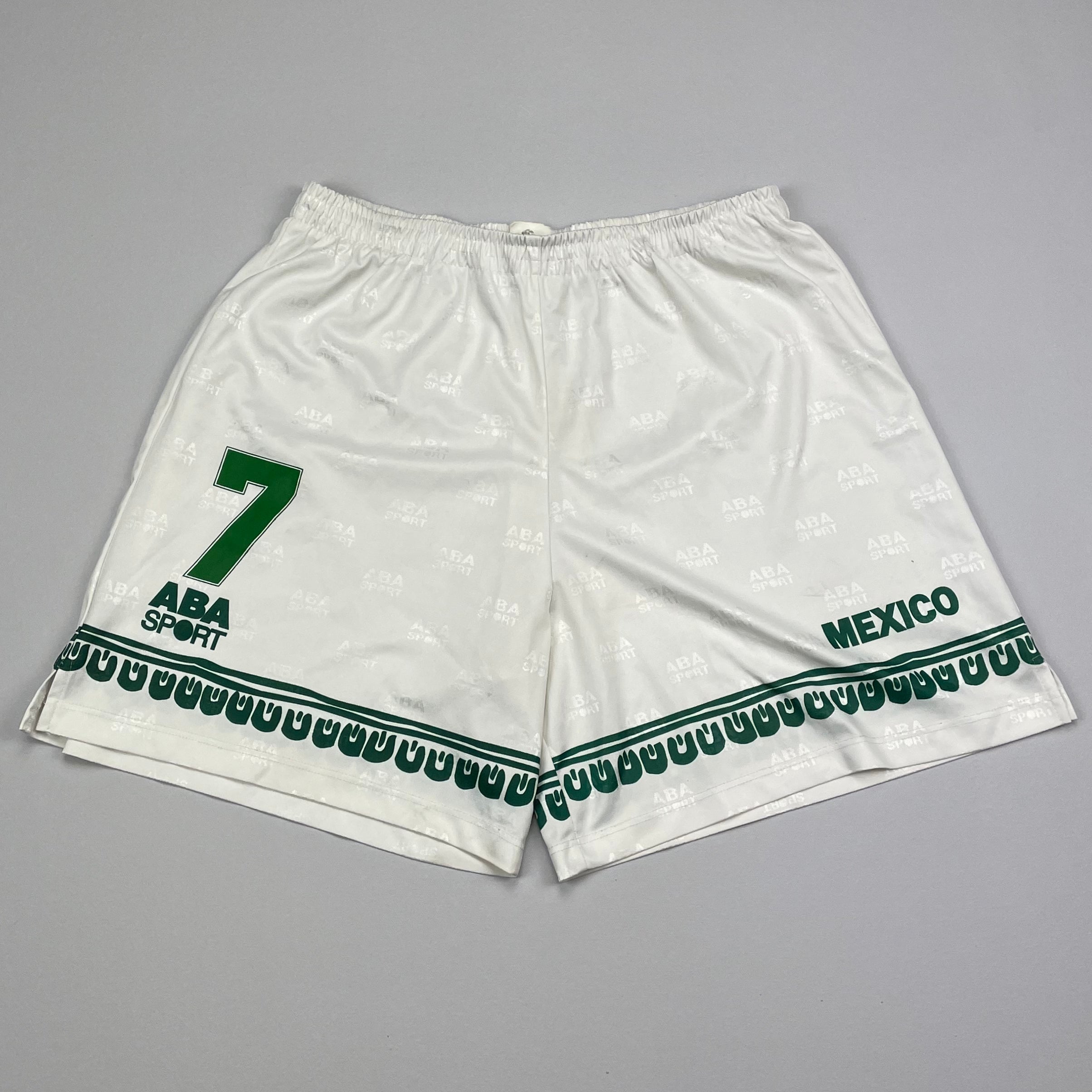 Shop 1997/98 MEXICO #7 SHORTS (L) ABA SPORT, classic football shirts, vintage football shirts & retro soccer jerseys at Cult Kits