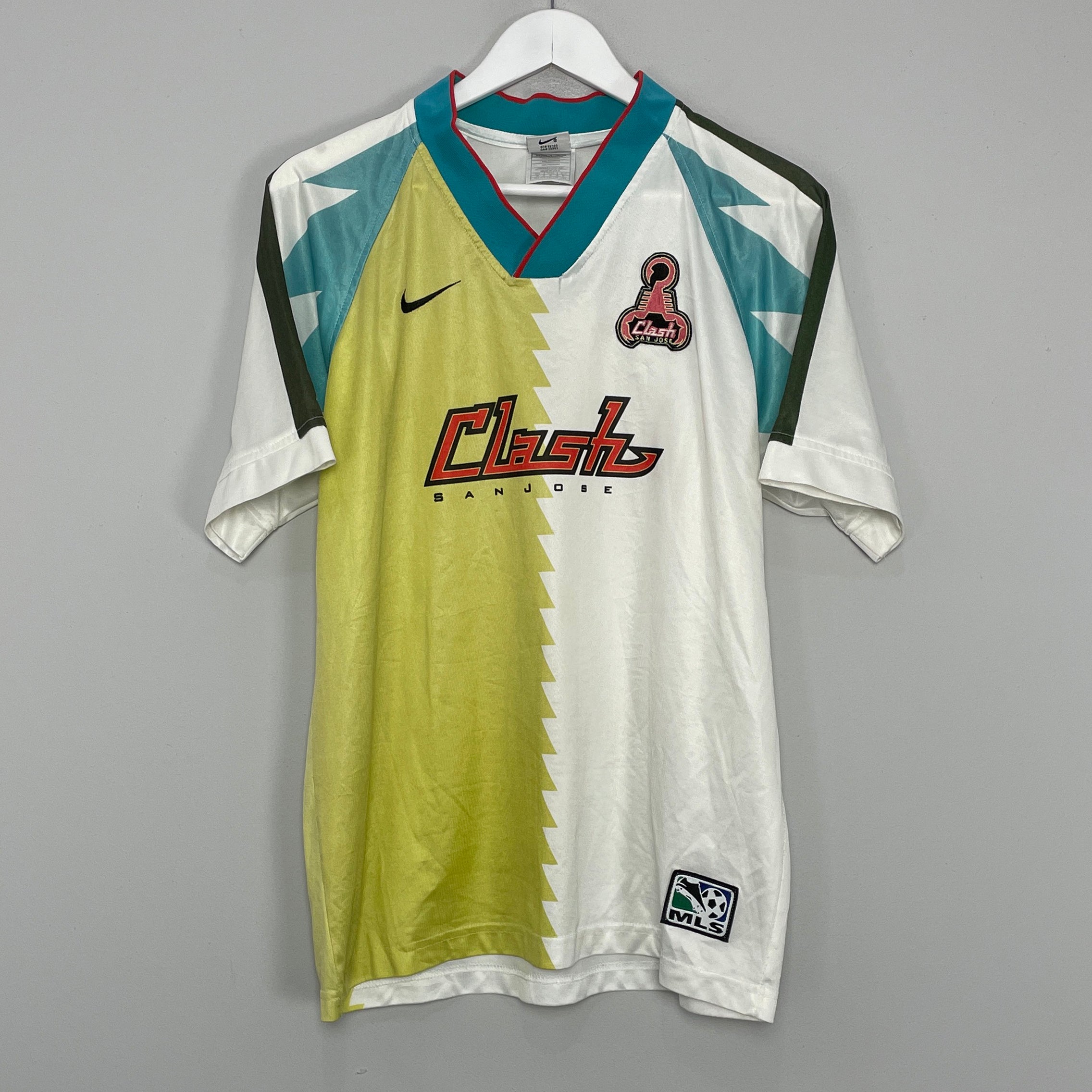 Shop 1996/97 SAN JOSE CLASH HOME SHIRT (M) NIKE, classic football shirts, vintage football shirts & retro soccer jerseys at Cult Kits