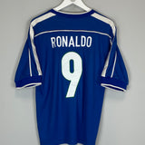 1998/00 BRAZIL RONALDO #9 AWAY SHIRT (M) NIKE