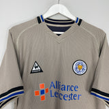 Shop 2004/05 LEICESTER CITY *125 YEARS* AWAY SHIRT (XL) LE COQ, classic football shirts, vintage football shirts & retro soccer jerseys at Cult Kits