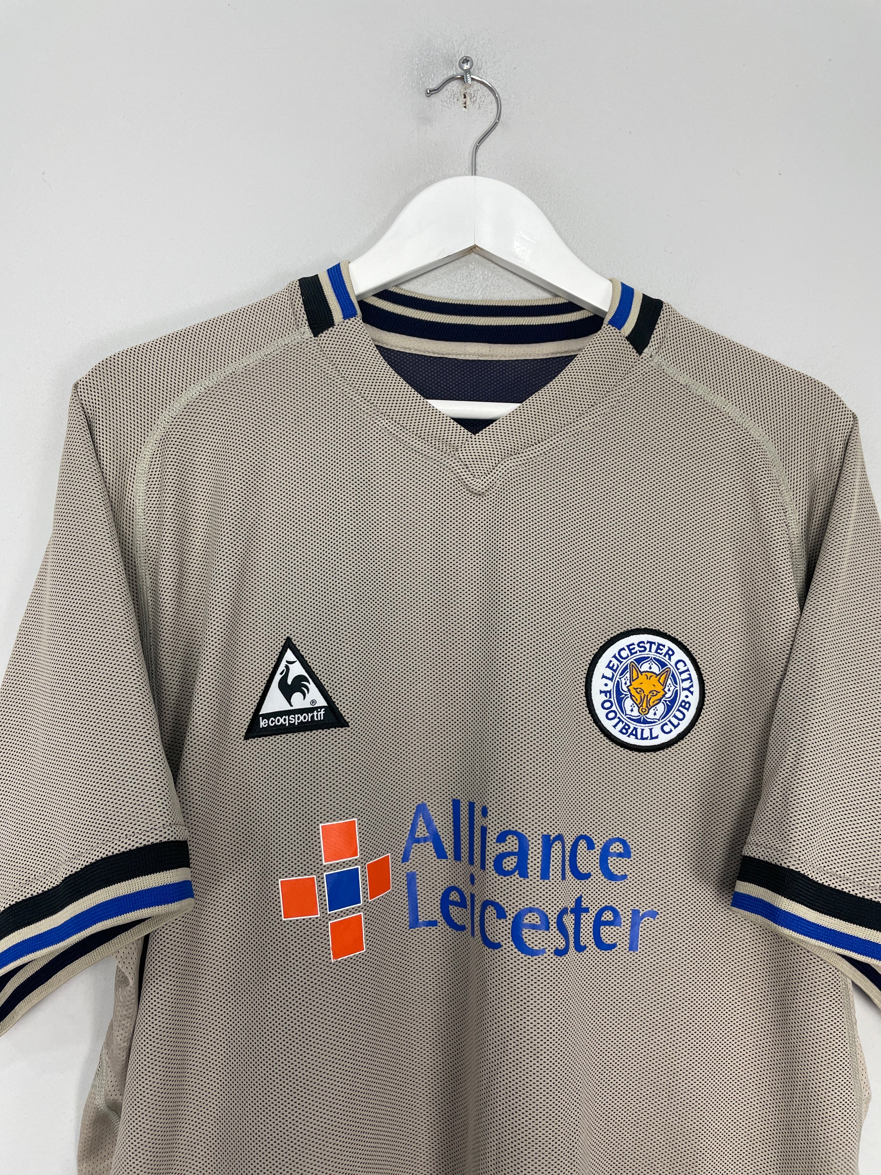 Shop 2004/05 LEICESTER CITY *125 YEARS* AWAY SHIRT (XL) LE COQ, classic football shirts, vintage football shirts & retro soccer jerseys at Cult Kits