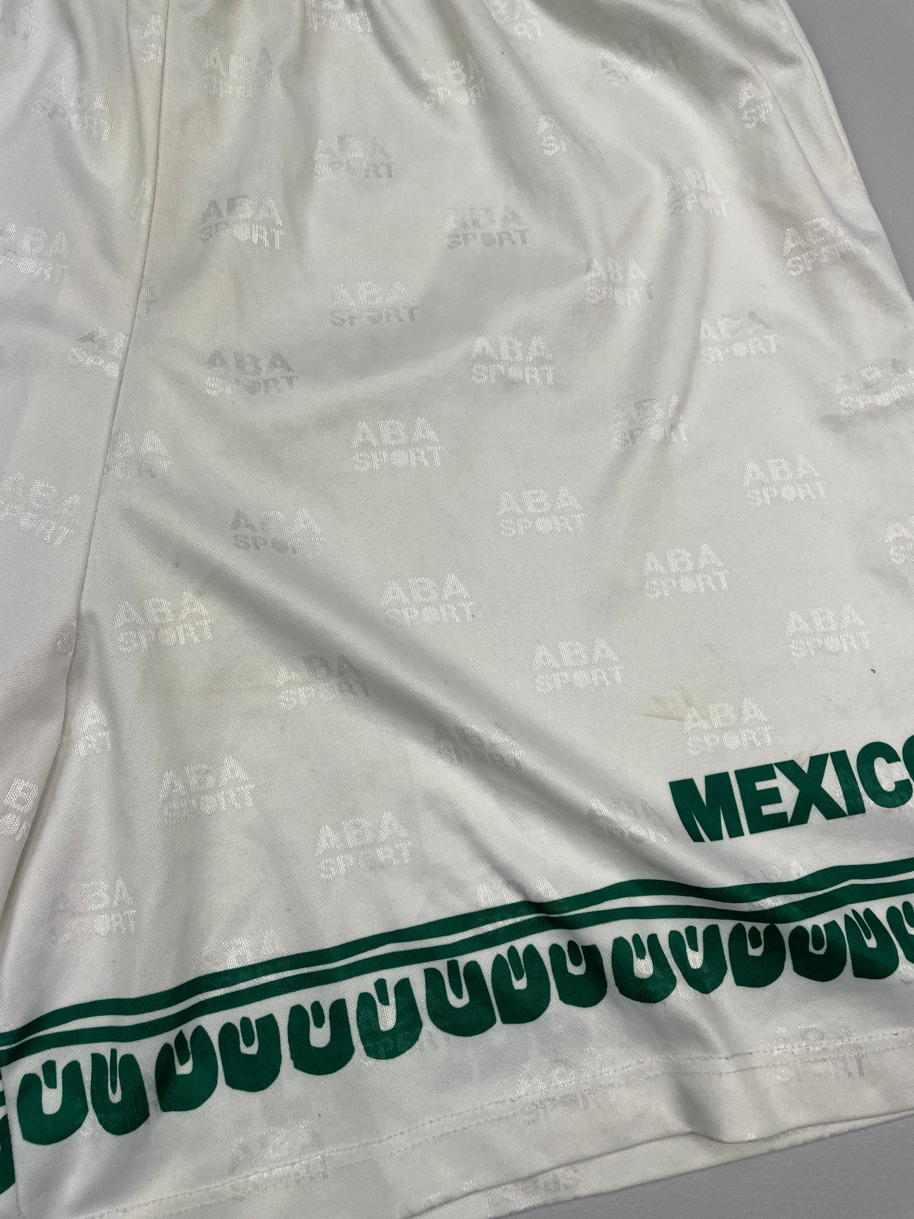 Shop 1997/98 MEXICO #7 SHORTS (L) ABA SPORT, classic football shirts, vintage football shirts & retro soccer jerseys at Cult Kits