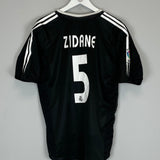 2004/05 REAL MADRID ZIDANE #5 AWAY SHIRT (M) ADIDAS