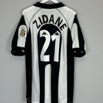 Shop 1997/98 JUVENTUS ZIDANE #21 HOME SHIRT (XL) KAPPA, classic football shirts, vintage football shirts & retro soccer jerseys at Cult Kits