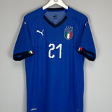 Shop 2018/19 ITALY QUAGLIARELLA #21 HOME SHIRT (L) PUMA, classic football shirts, vintage football shirts & retro soccer jerseys at Cult Kits