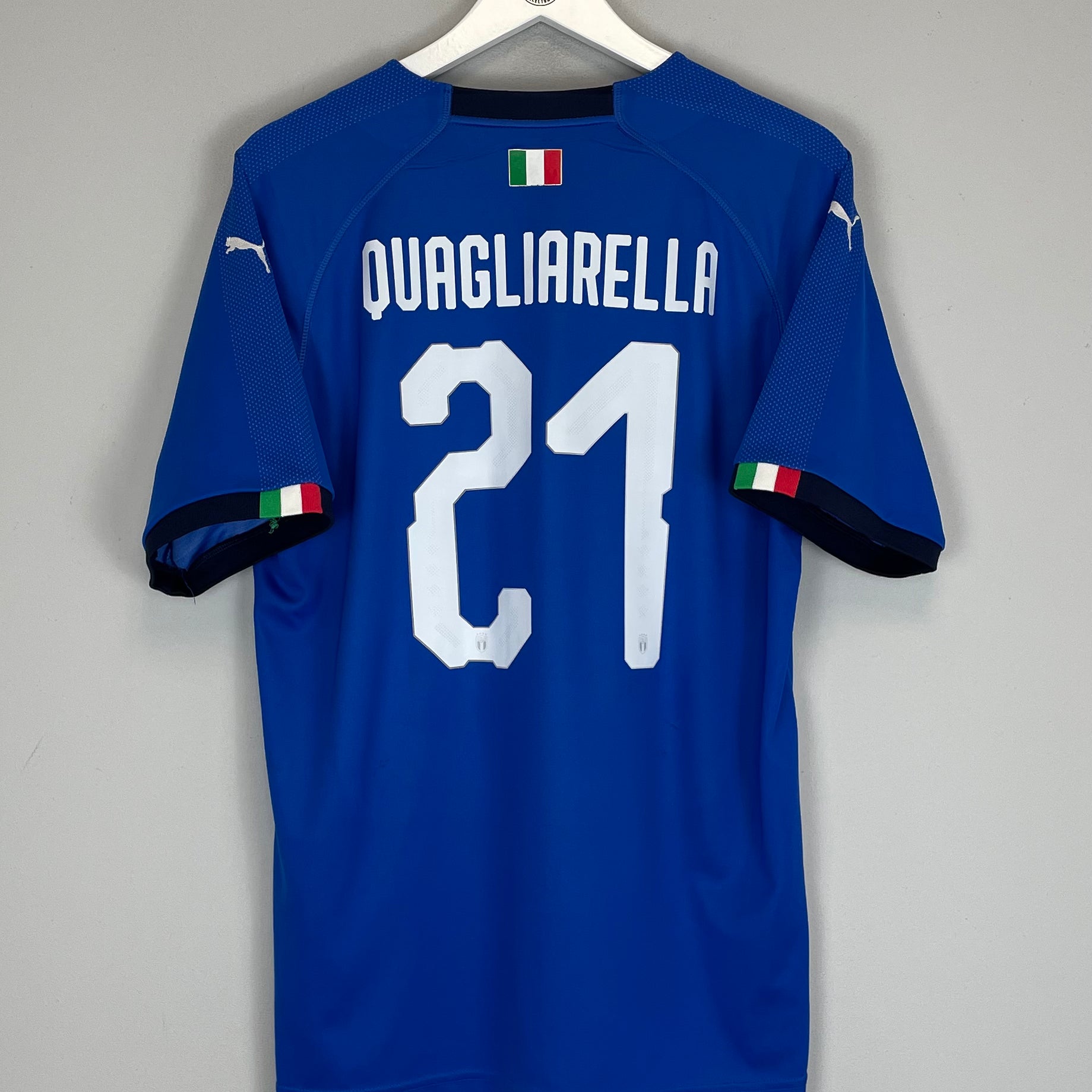 Shop 2018/19 ITALY QUAGLIARELLA #21 HOME SHIRT (L) PUMA, classic football shirts, vintage football shirts & retro soccer jerseys at Cult Kits