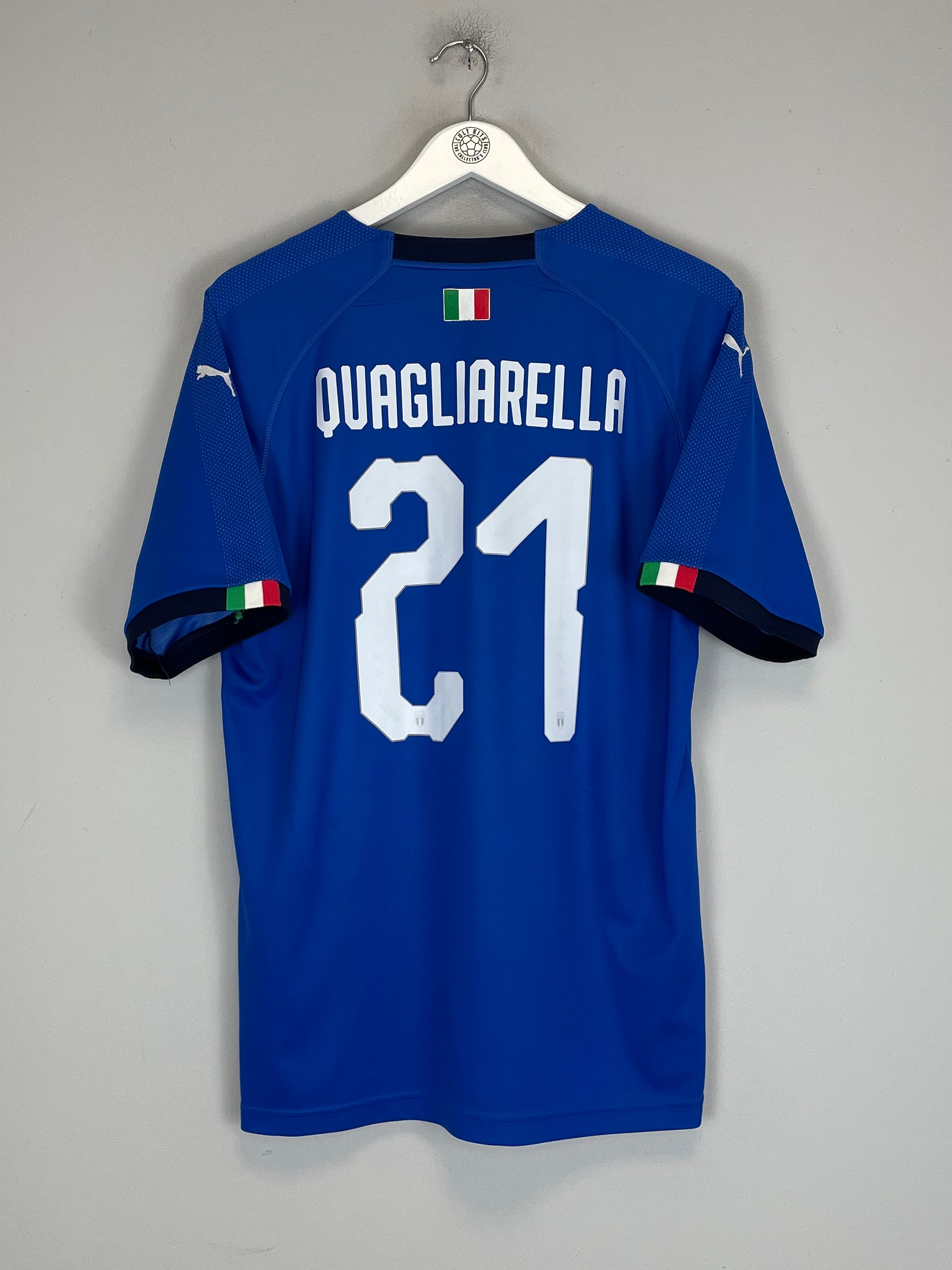 Shop 2018/19 ITALY QUAGLIARELLA #21 HOME SHIRT (L) PUMA, classic football shirts, vintage football shirts & retro soccer jerseys at Cult Kits