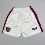 Shop 1995/97 WEST HAM HOME SHORTS (M) PONY, classic football shirts, vintage football shirts & retro soccer jerseys at Cult Kits