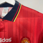 Shop 1994/96 SPAIN HOME SHIRT (XL) ADIDAS, classic football shirts, vintage football shirts & retro soccer jerseys at Cult Kits