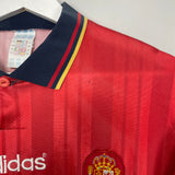 Shop 1994/96 SPAIN HOME SHIRT (XL) ADIDAS, classic football shirts, vintage football shirts & retro soccer jerseys at Cult Kits