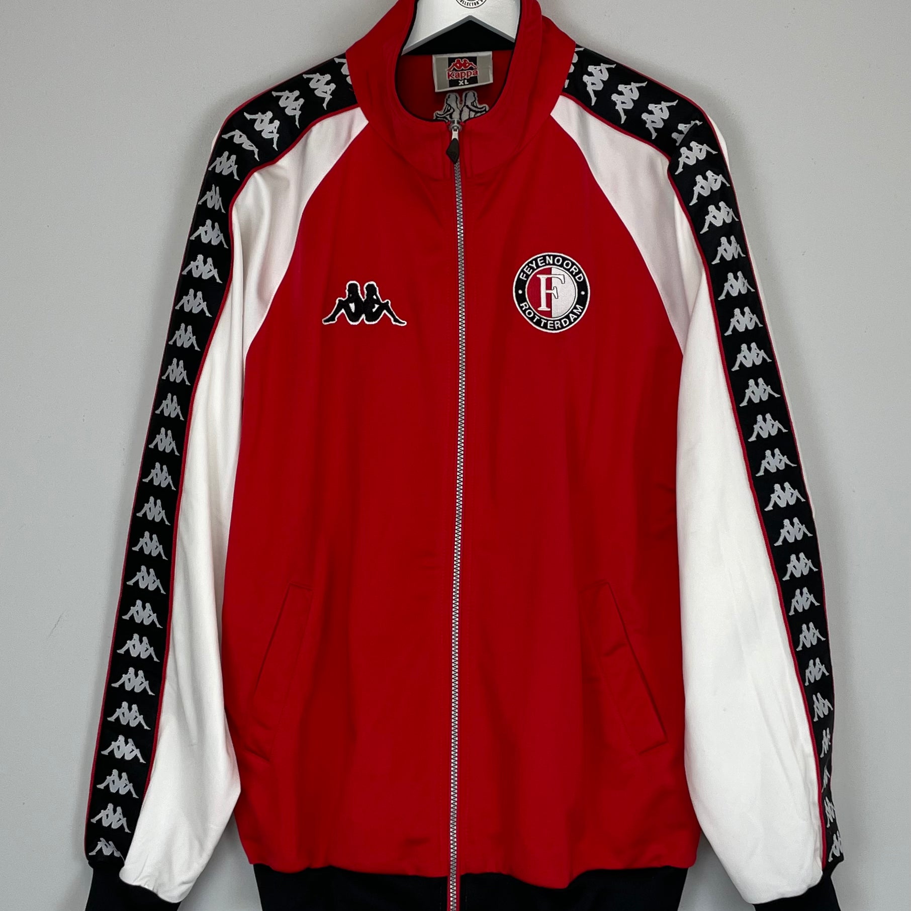 Shop 2000/01 FEYENOORD TRACK JACKET (XL) KAPPA, classic football shirts, vintage football shirts & retro soccer jerseys at Cult Kits