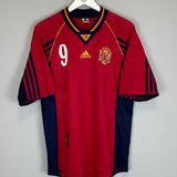 1998/99 SPAIN PIZZI #9 HOME SHIRT (L) ADIDAS